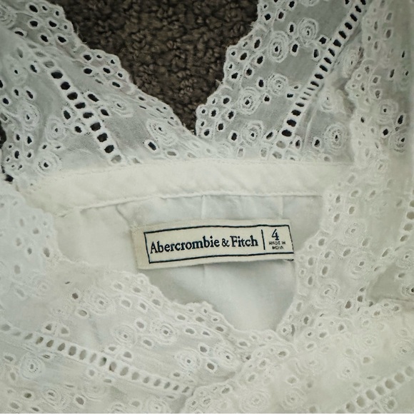 Abercrombie White Eyelet Midi Dress - Picture 3 of 5